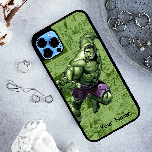 Personalized incredible Hulk Design Stylish Rubber Phone Case Personalized Print iPhone & Samsung