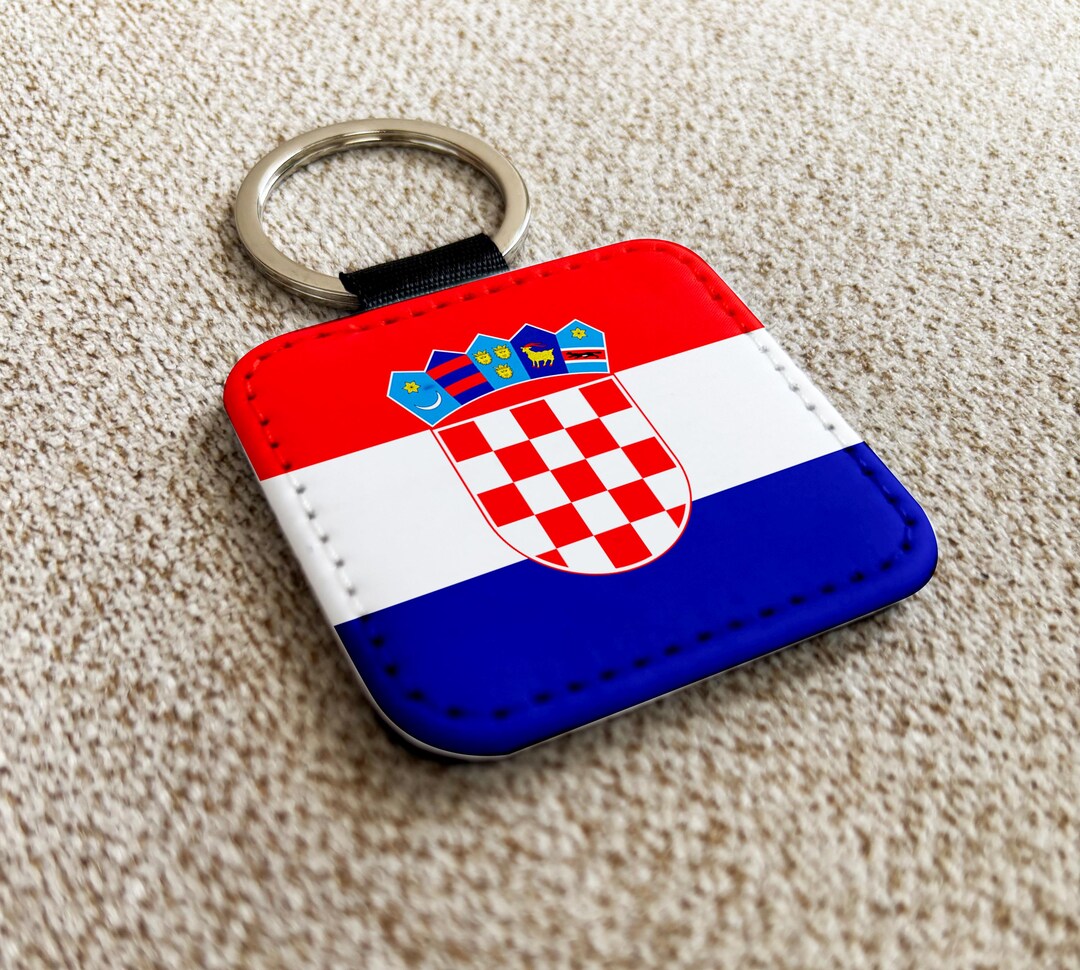 Personalized Croatia Flag Keyring - Etsy