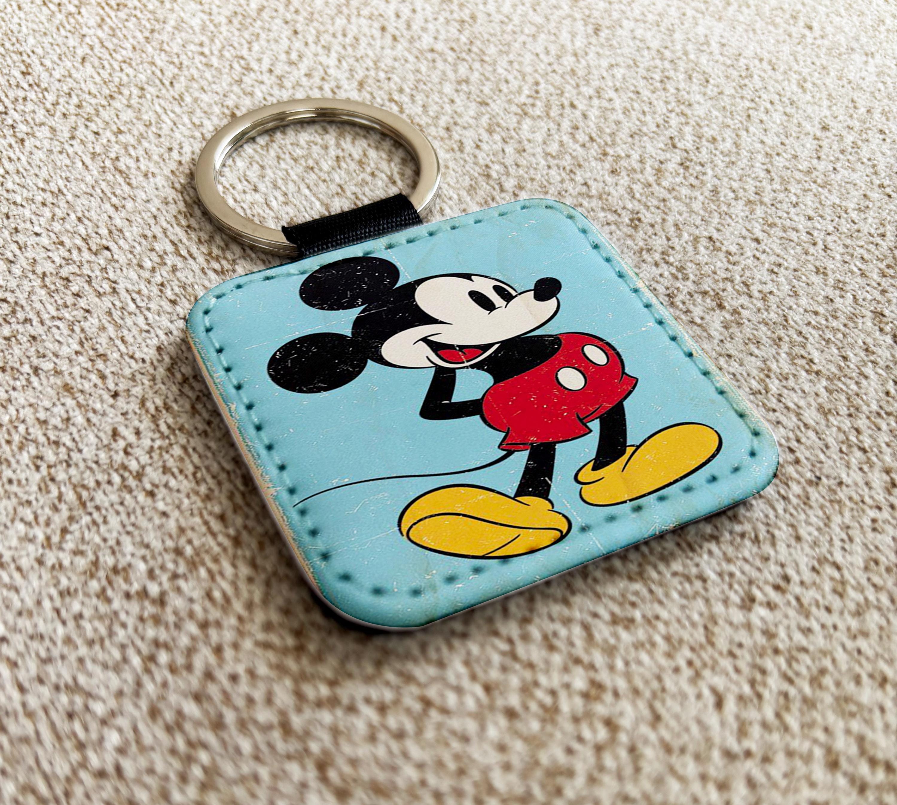 Mickey leather key chain - Etsy 日本