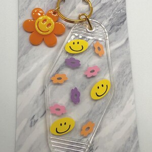 Groovy Flower Motel Keychain