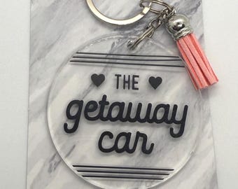 Getaway Car Acrylic Keychain