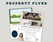 Modern Property Flyer Template for Realtors | Open House Handout | Editable Listing Sheet