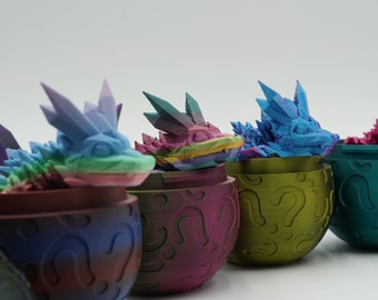 Flexible dragon in dragon egg - which dragon will you choose? Surprise egg & surprise dragon in different colors