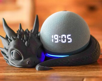 Nido de dragón para Amazon Alexa Echo Dot o Homepod Mini - muchos colores disponibles - absolutamente llamativo - decoración - único