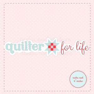 Quilt Block Star Sticker, Sewing Machine Vinyl Sticker, Patchwork Star Quilting Sticker, Waterproof Sticker, Planner, Journal Decal
