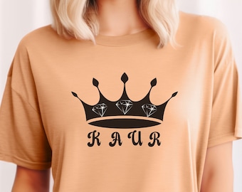 Kaur T-shirt, Punjabi T-shirt, Clothing with Punjabi Saying, Sikh Gifts, Sikh Gift Ideas, Desi Apparel, Gift for Punjabi, Punjabi Gift