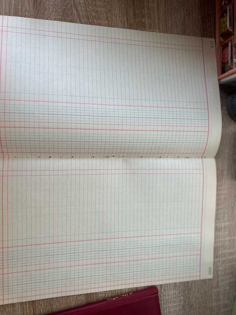 Vintage Ledger Folio Ledger Page Etsy