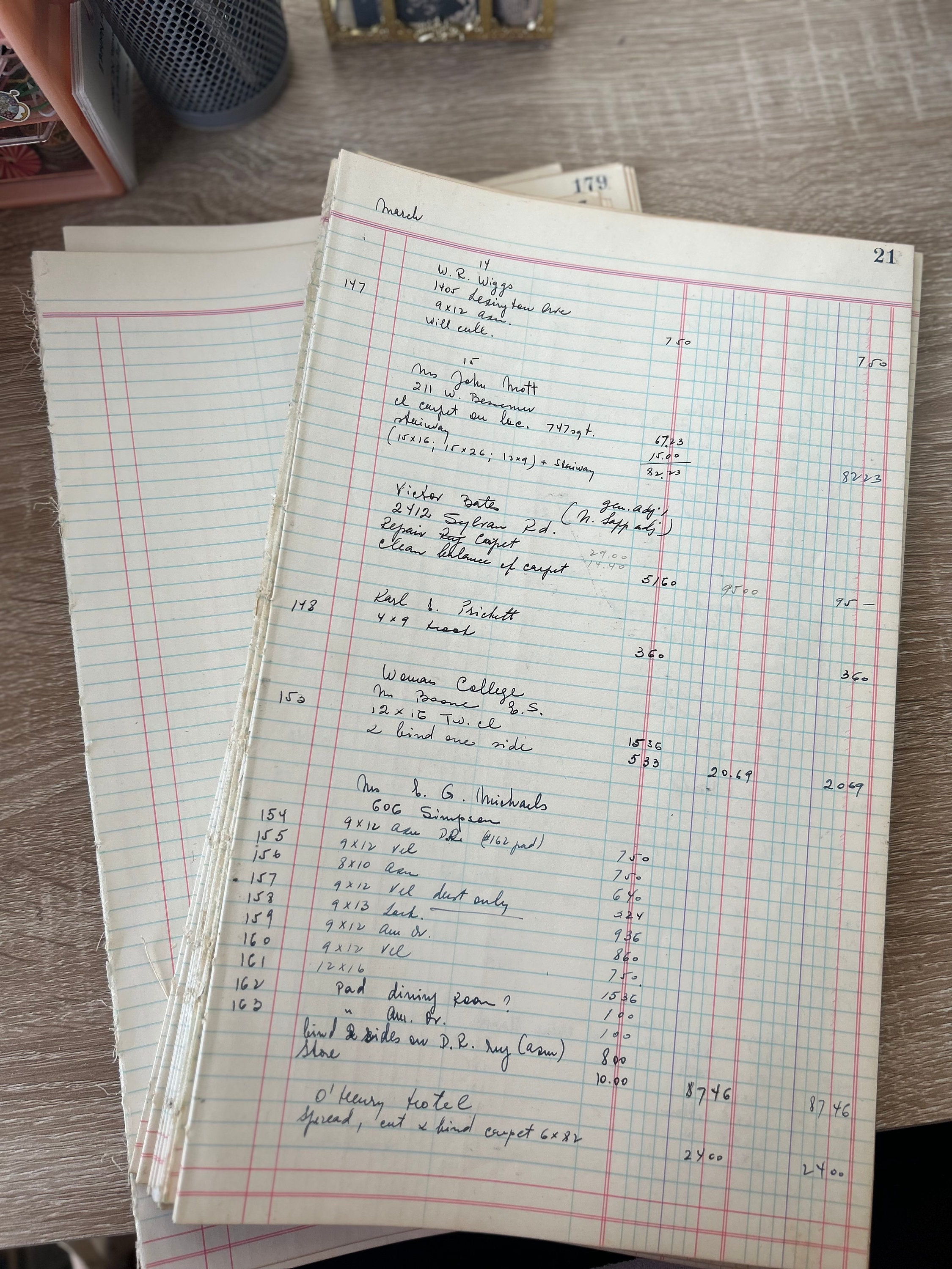 Vintage Ledger Folio Ledger Page Etsy