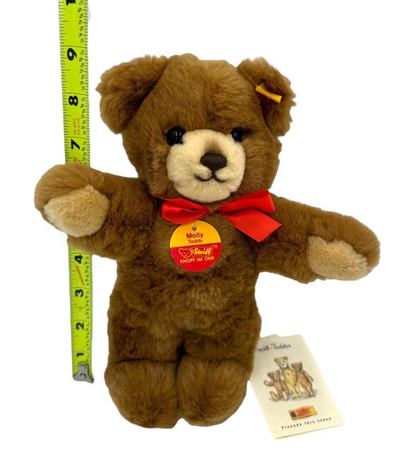 Steiff Molly Teddy 22 ぬいぐるみ Vintage Steiff Molly Teddy Bear: Plush Toy With Tags, Made in