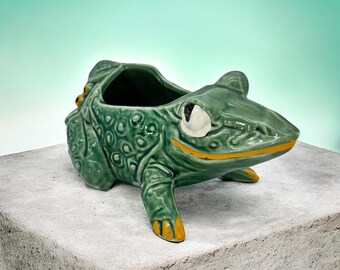 Vintage Brush Mccoy Pottery Double Frog Smoker Ashtray #042 - Etsy Vintage Brush Mccoy Pottery Double Frog Smoker Ashtray #042 - Etsy