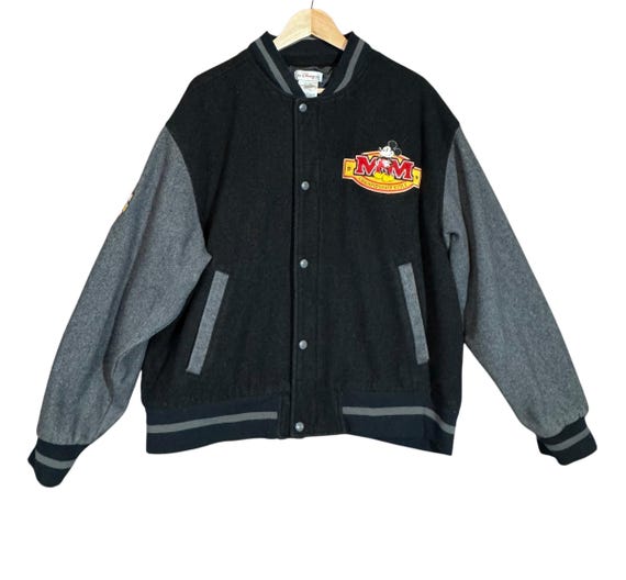 Vintage 90's Men's Disney Store Mickey Mouse Varsity Bomber Jacket