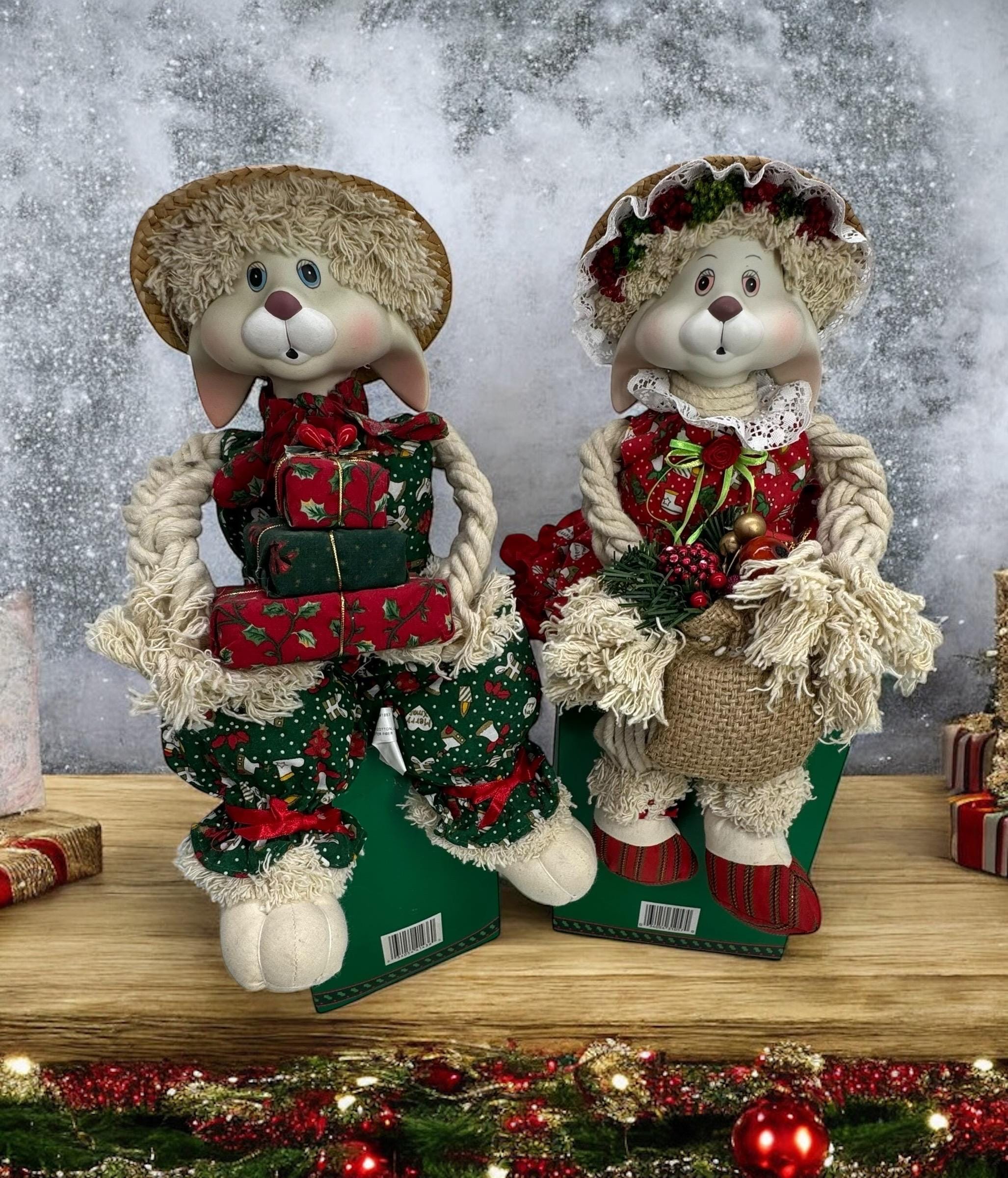 Vintage House of Lloyd Porcelain Rabbits: Floyd and Flossie