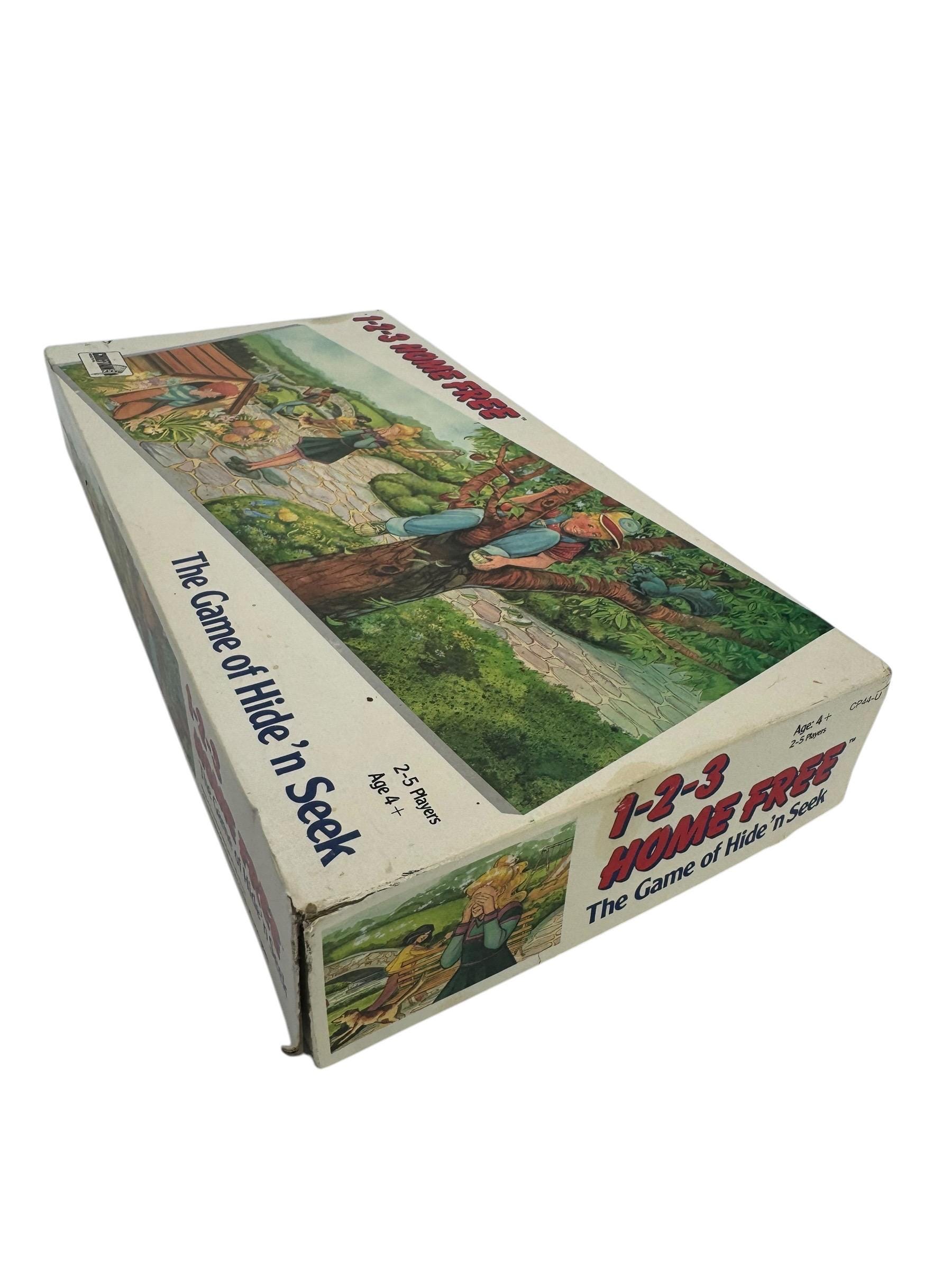 Vintage 1989 1-2-3 HOME FREE Hide-n-seek Board Game by Chieftain