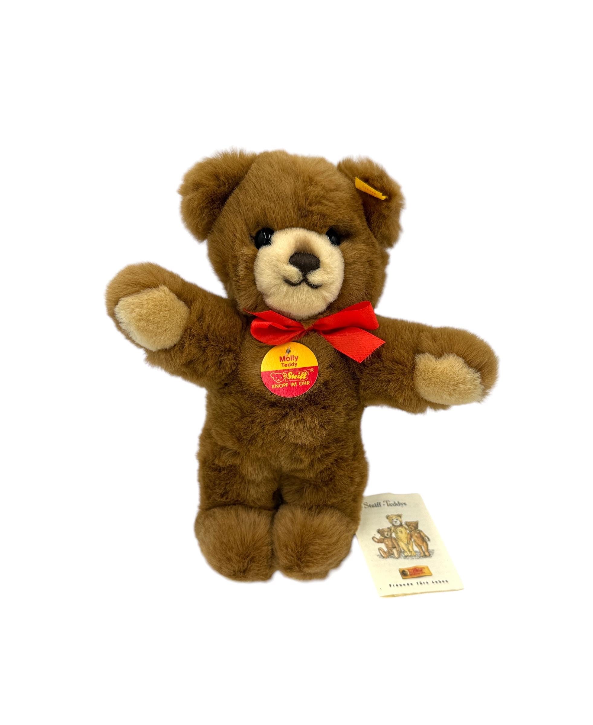 Vintage Steiff Molly Teddy Bear: Plush Toy With Tags, Made in