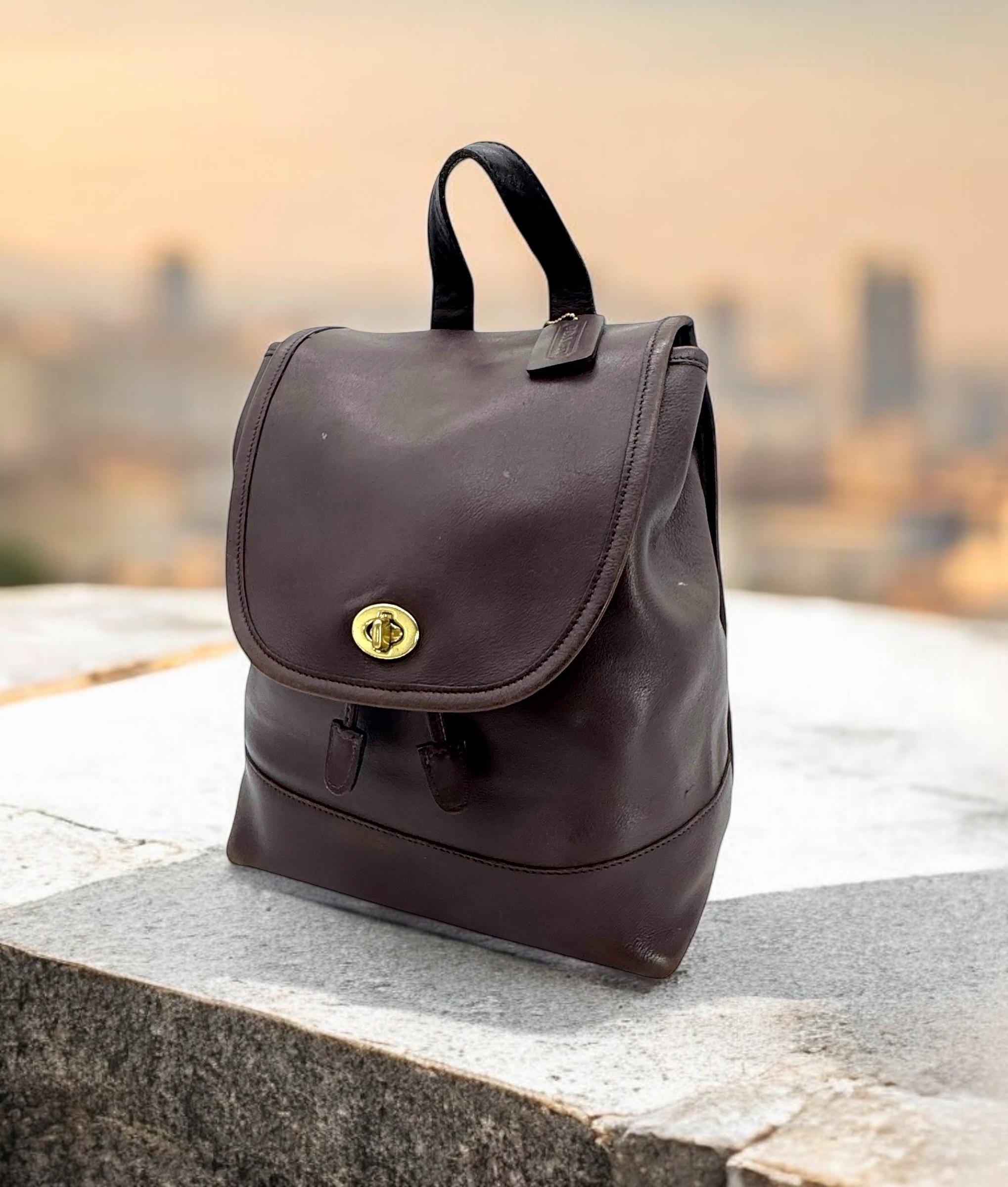 Vintage Coach Large Daypack - Etsy Vintage Coach Large Daypack - Etsy