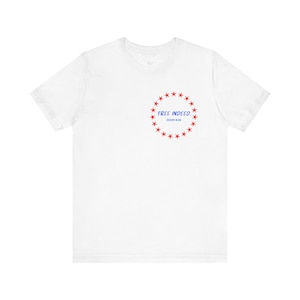 自由の旗Tシャツ | キリスト教聖句 ヨハネによる福音書 8:36