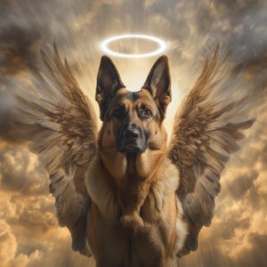 Ritratto commemorativo per la perdita di un animale domestico con ali d'angelo Immagine Foto personalizzata Gatto Download digitale Ritratto Cane Regalo personalizzato Regalo ricordo