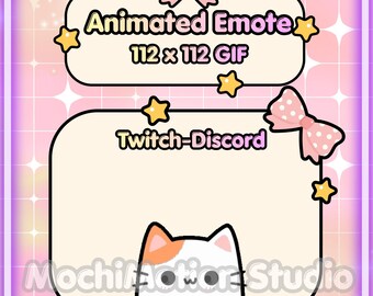 Animated Emote Chibi Hide n Seek Cat -Twitch-Discord-Transparent GIF-Ready to use-Streaming-Cute-Kawaii-HQ-Heart-Love-Digital Art-Lurk.