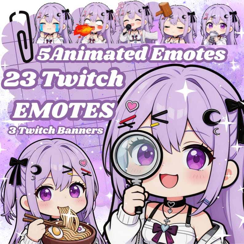 Chibi Emotes- Streamer-animated Emotes-twitch-hq-emote-ready to Use ...