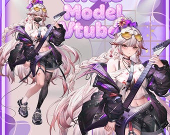 2D Live Premade Vtuber Model/Fully Rigged-Twitch Stream-Streamer-HQ-Singer-Pop Star-Expression-OBS-tube Studio,Commercial use.