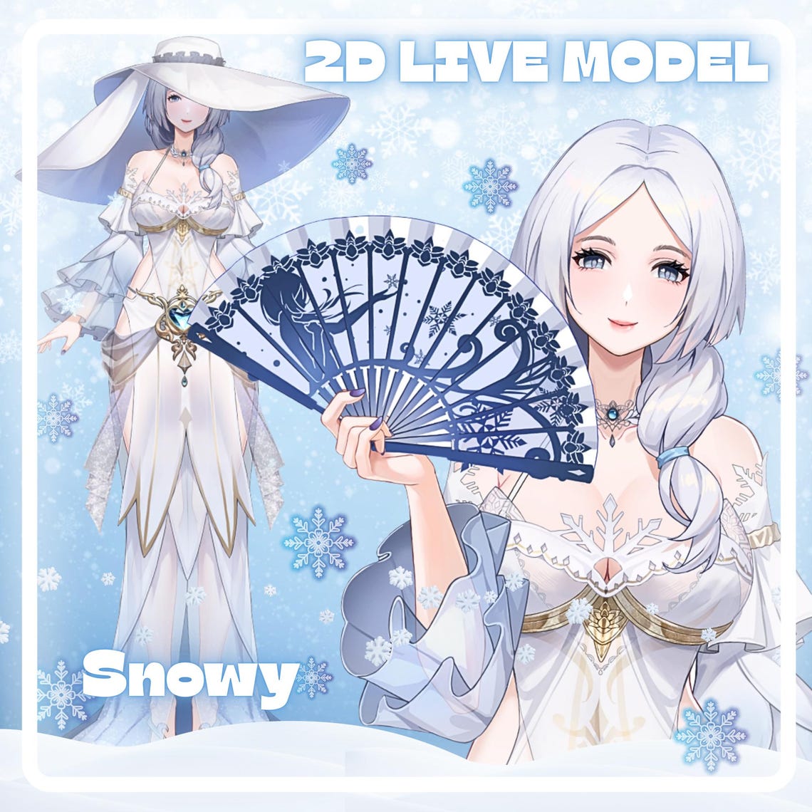 2D Live Premade Vtuber Model/fully Rigged-twitch Stream-streamer-hq ...