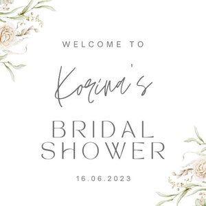 Wedding welcome sign, Bridal shower welcome sign