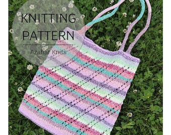 Cabas Avenida - Patron de tricot : sac de marché en tricot (Patron PDF)
