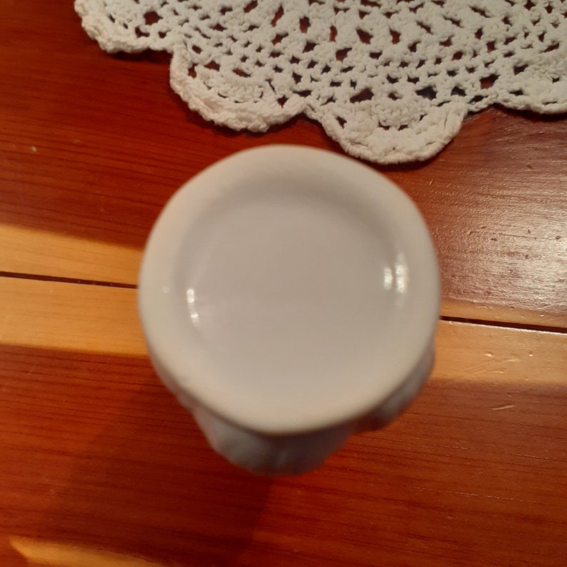 1960's Vintage Tiny White Porcelain Bud Vase With Pink Rose - Etsy