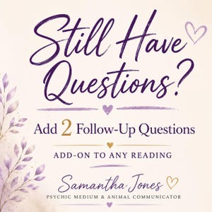 2 Follow-Up Questions Add-On. Additional Insight for Any Reading. Digital Download.