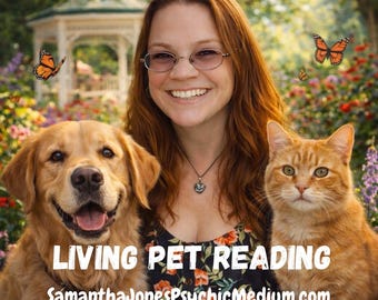 Psychic Pet Reading for Living Pets  by Professional Animal Communicator. 2+ Detailed Pages. Free Follow Up Included. Digital Download.