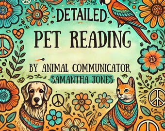 Living Pet Psychic Reading DETAILED. Free follow up. Animal communicator. Digital download. Sample in photos. Communicate with your pets.
