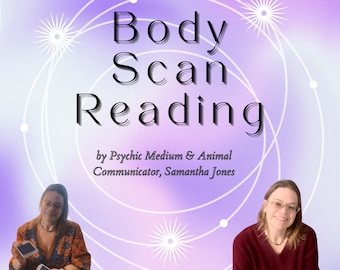 Human Body Scan. Energy and chakra check. Preventative Care. What areas need attention. Medical Mediumm