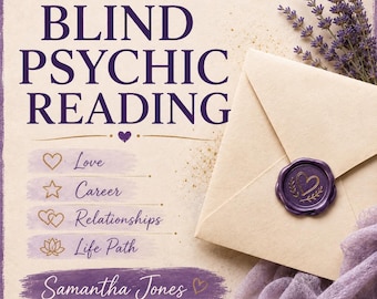 Blind Psychic Reading. Personalized Intuitive Reading for Love, Career, Relationships & Life Path. Digital PDF. Clairvoyant or Tarot.