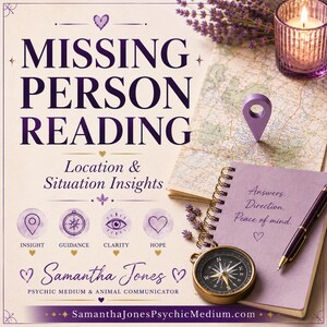 Missing Person Psychic Reading. Intuitive Location & Situation Insights. Personalized Digital PDF.