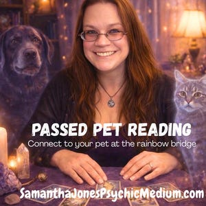 合格したペットのサイキックリーディング。虹の橋を渡ったペットと会話を。詳しい内容と無料フォローアップ付き。サンプルは写真付き。アニマルコミュニケーター
