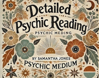 Accurate Psychic Reading. Detailed Intuitive Insights & Spiritual Guidance. Free Follow Up. Same Day Add On Option. Digital Download