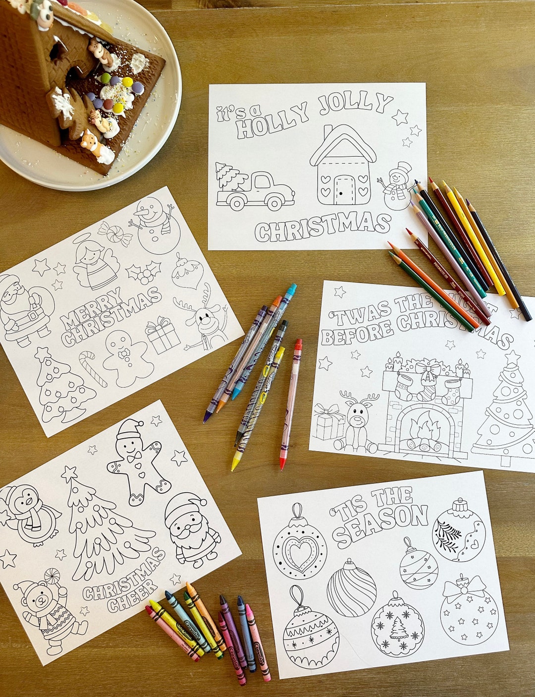 Printable Christmas Coloring Pages, Christmas Coloring Pages, Kids