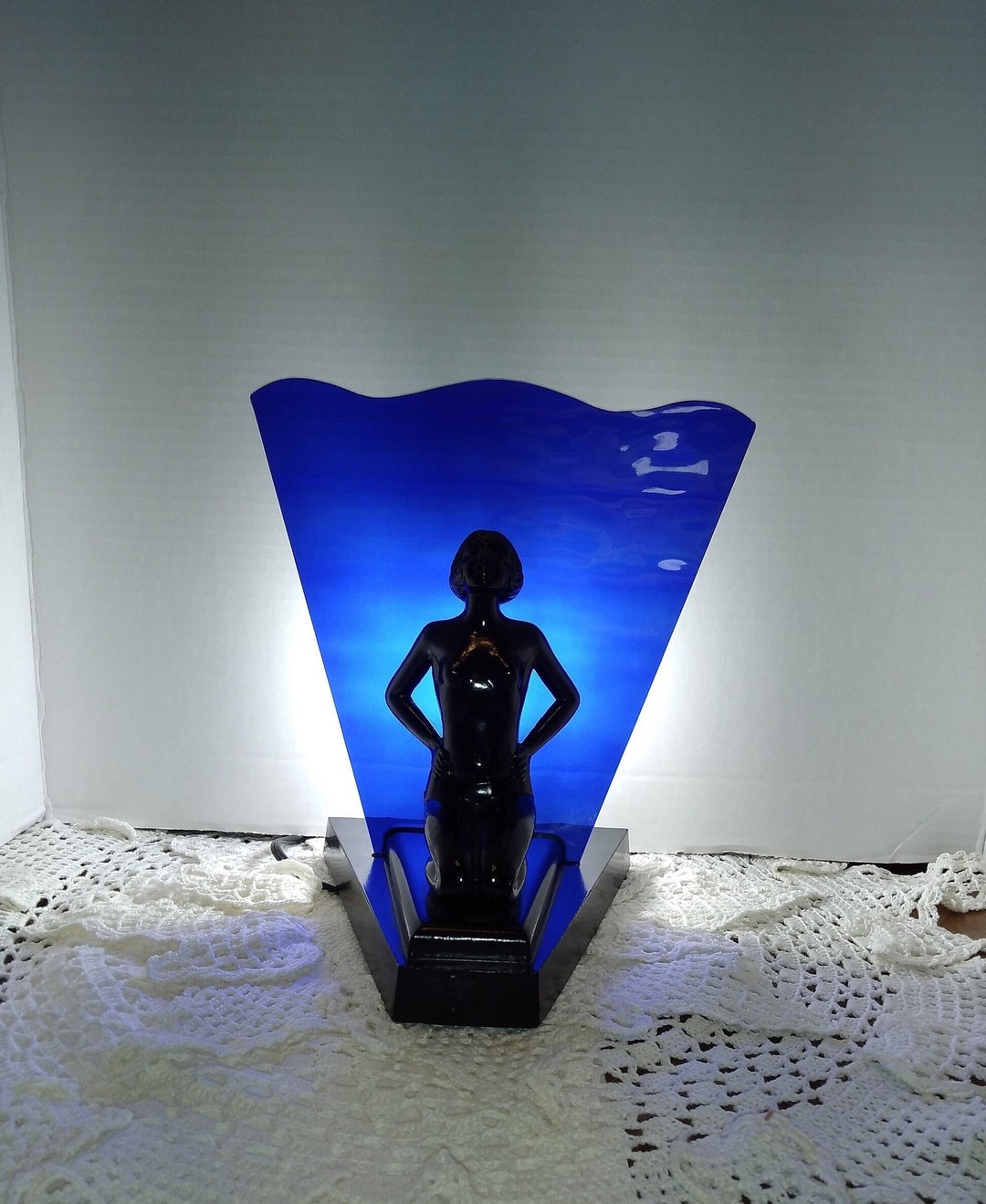 Vtg Art Deco Figural Nude Lady Lamp 9915 -loevsky & Loevsky