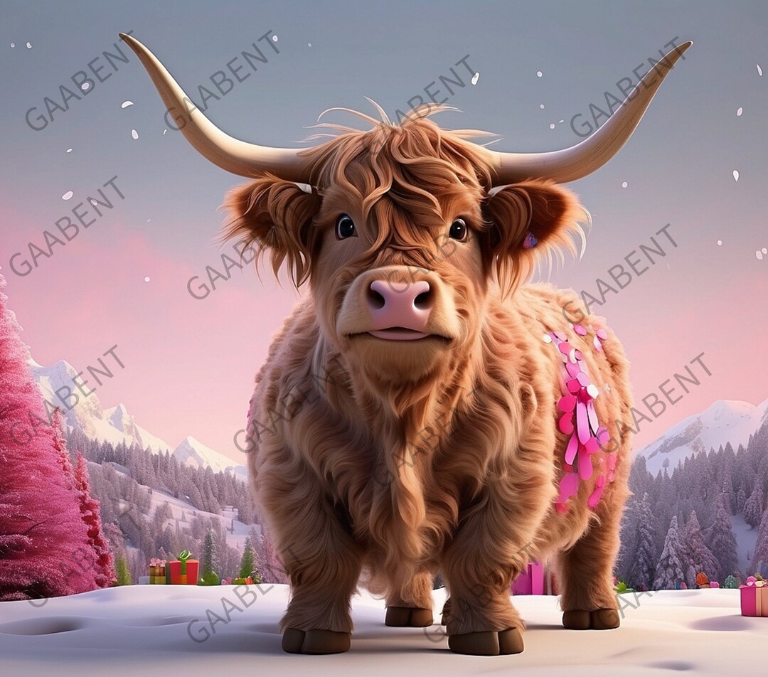 3D 20oz Tumbler Wrap Sublimation Highland Cow - Etsy