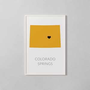 Impression de carte de Colorado Springs