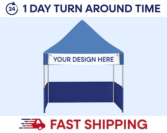 Custom Vinyl Canopy Tent Banner, Trade Show, Functions, Festivals, Events, Banner, Personalized Vinyl Banner - Add Your Logo & Business Name