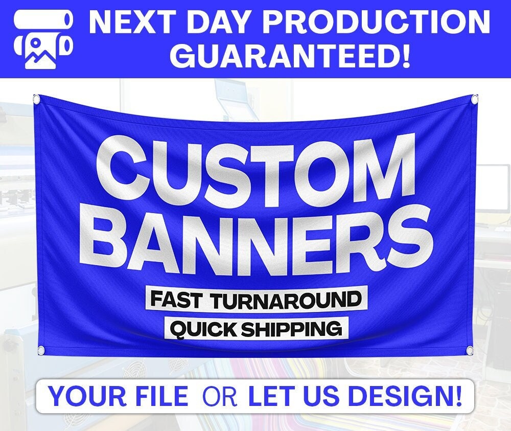 Full Color Custom Vinyl Banners, Custom Size Vinyl Banner, Custom Vinyl