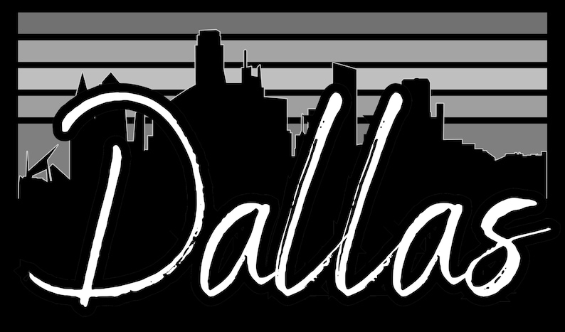 Dallas Skyline PNG Bundle, Texas (3 Files) (digital Download) - Etsy