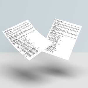 Modelo de currículo/currículo para se candidatar a empregos nos Estados Unidos
