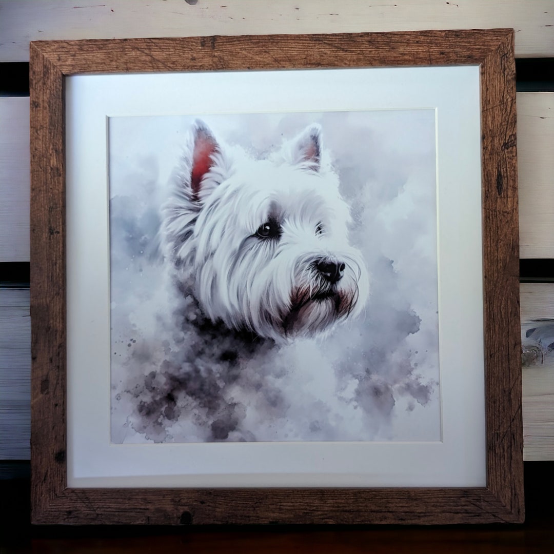 West Highland Terrier Framed Print, Room Decor, Wall Art - Winston ...