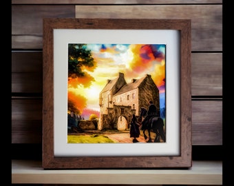 Outlander Lallybroch Print: Scottish Highlands Wall Art