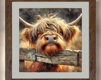 Highland Cow Print: Scottish Highlands Wall Art
