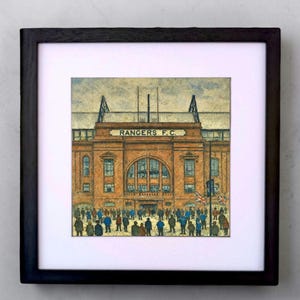 Ibrox Stadium Rangers framed wall art, home decor, print