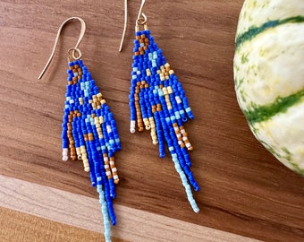 Wild Ones | handmade beaded earrings | fringe earrings