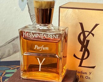 希少✨YSL Y イグレック パルファム15ml ヴィンテージ 箱付保証書付 Vintage Yves Saint Laurent Y Parfum 15ml W Bakelite Cap | Original